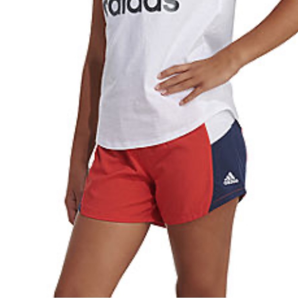 adidas Big Girls Mid Rise Running Short Size L -14